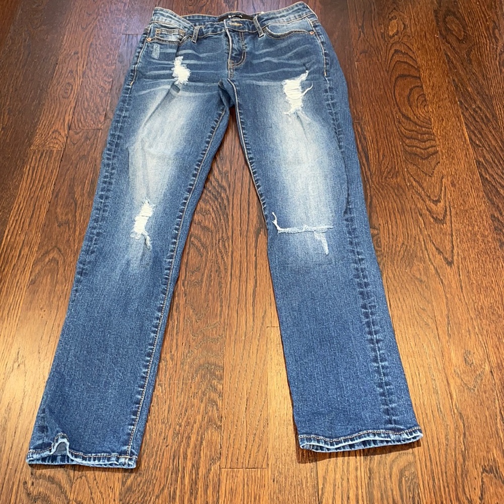 Buffalo Faith Rolled Up ‘Mid Rise’ stretch cropped